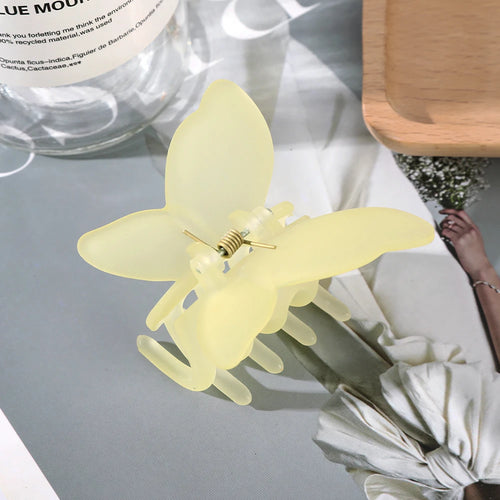 Stylish Transparent Butterfly Hair Claws | Cute Hairpin Grabs & Barrettes