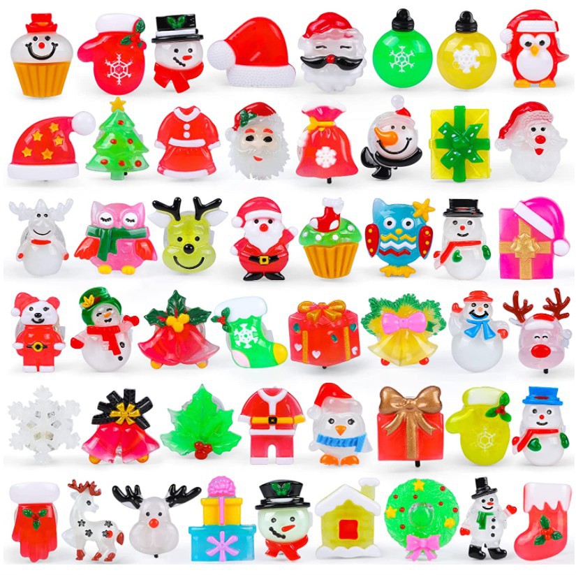 Christmas Glitter Ring Children's Luminous Ring