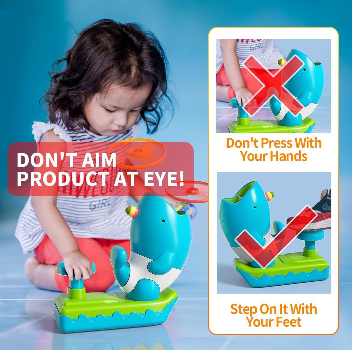 Soaring Rocket Foot UFO Children's Educational Shark Toy