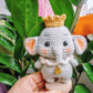 Hand-crocheted elephant doll | Available as a single or as a couple | Can be used as an ornament or keychain