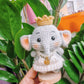 Hand-crocheted elephant doll | Available as a single or as a couple | Can be used as an ornament or keychain