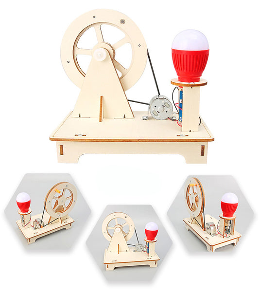 Scientific experiment hand generator, student science and technology small production, children's creative invention handicraft