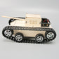 Wooden simulation electric tank diy toy primary school students technology assembly model homemade track tank vehicle