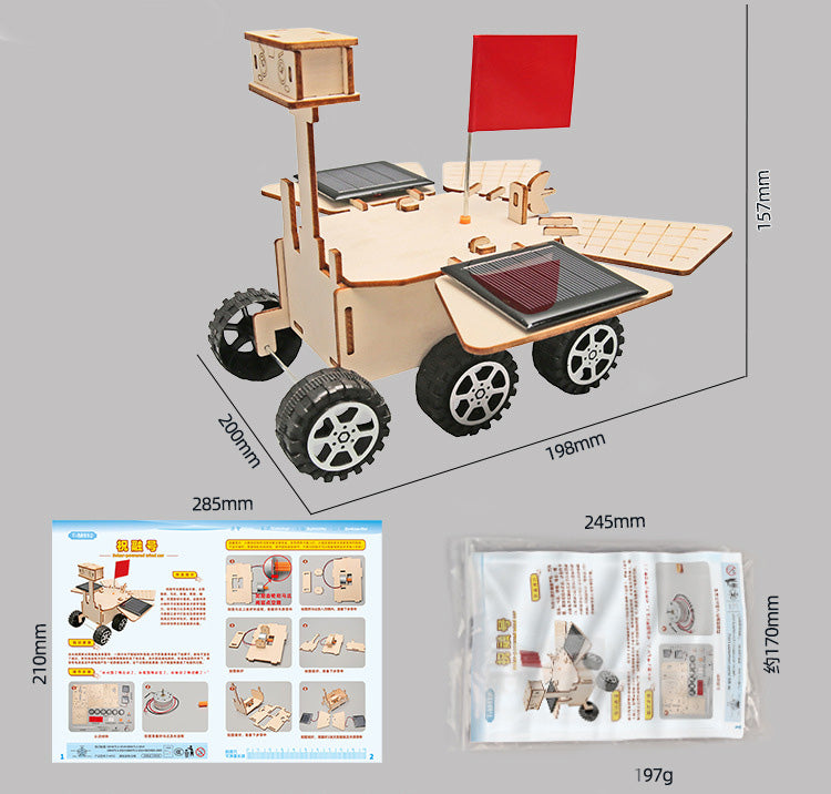 Scientific Experiment DIY Solar Energy Zhurong Mars Rover Science and Education Frontier Children's Handmade