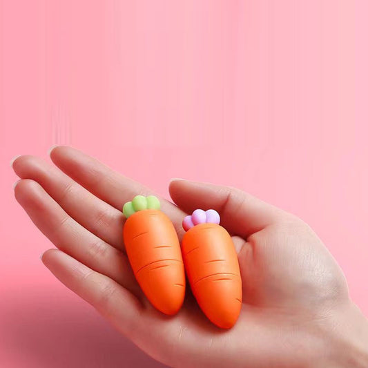 2 PACK - Carrot-licious Glow: Kids' Fluorescent Highlighter Set with Playful Carrot Design