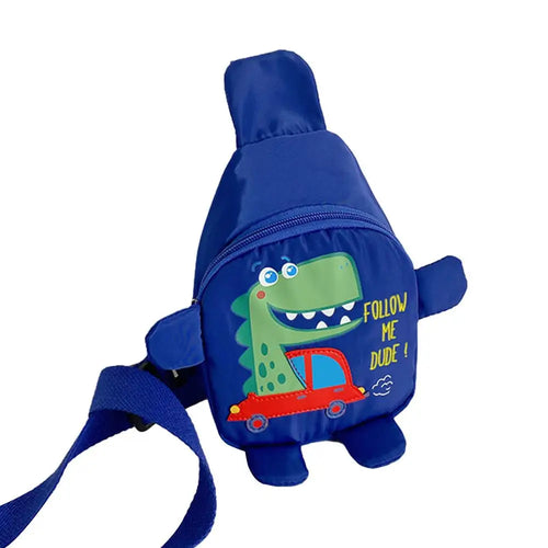 Toddler Dinosaur Sling Bag - Waterproof Cartoon Shoulder Chest Bag