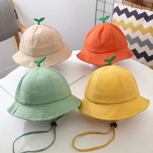 Kids' Fun Explorer Hat: Fisherman-Inspired Design with Playful Sapling Topper