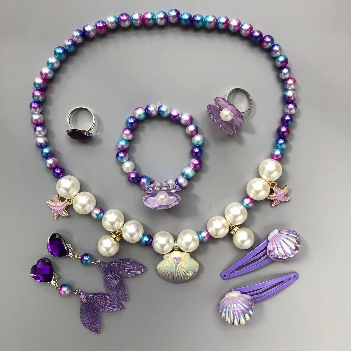 Mermaid Necklace Set: Enchanted Magic, Halloween Ensembles, Princess Accessories