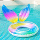 Rainbow-Colored Swim Ring, Crown Swim Ring, Mermaid Swim Ring