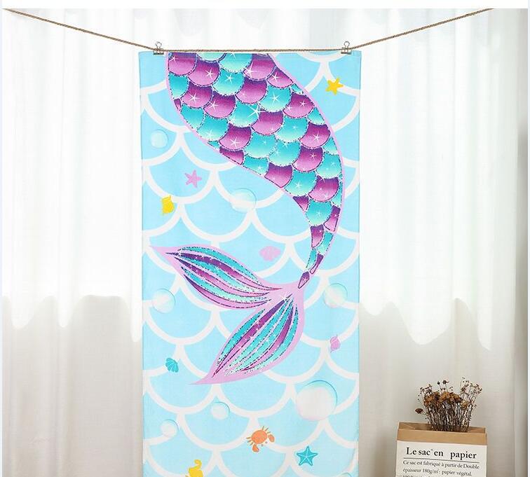 "Mermaid Dreams" Kids Beach Towel - 100% Cotton